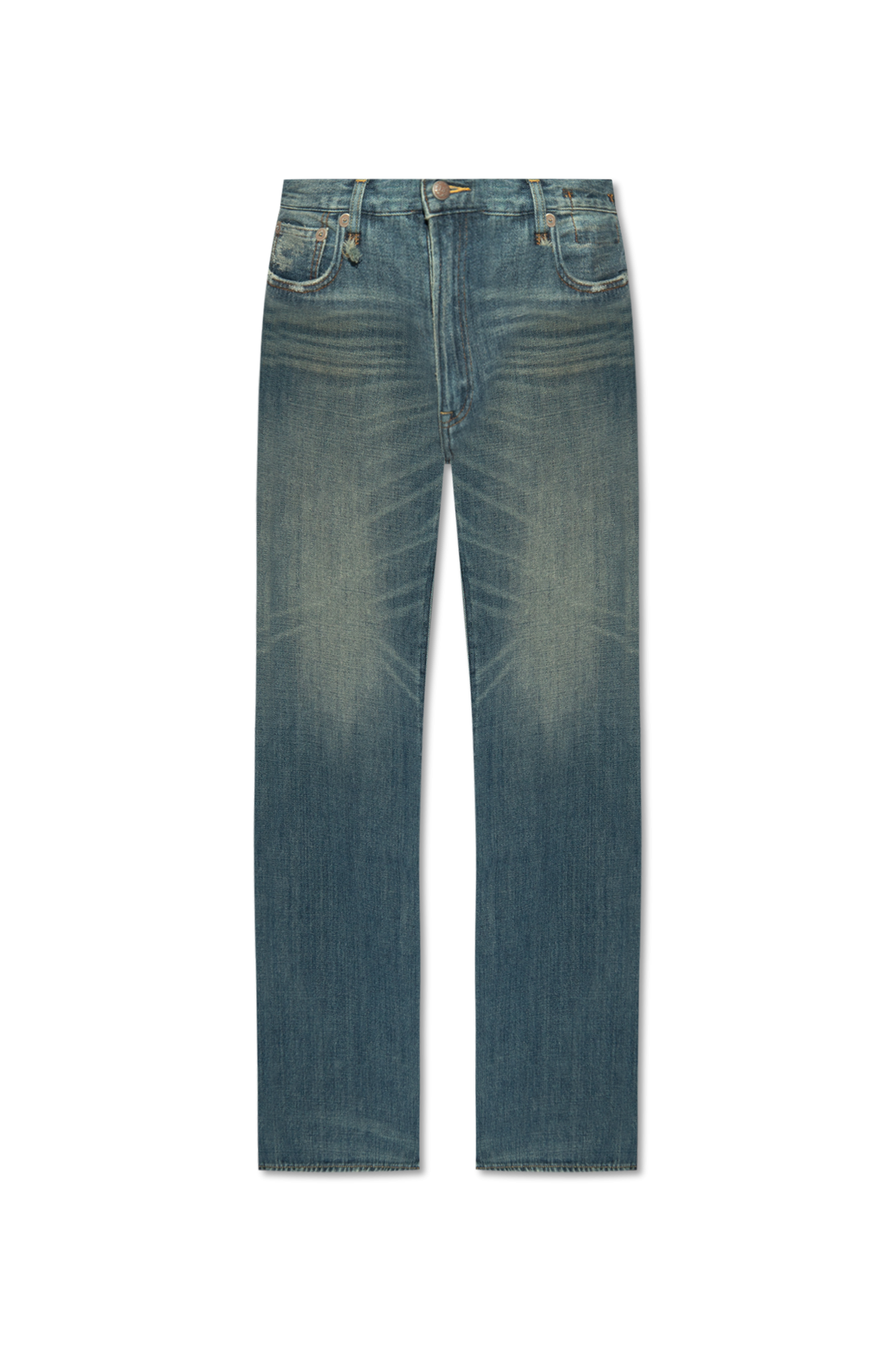 Blue Jeans with vintage effect R13 Vitkac Canada